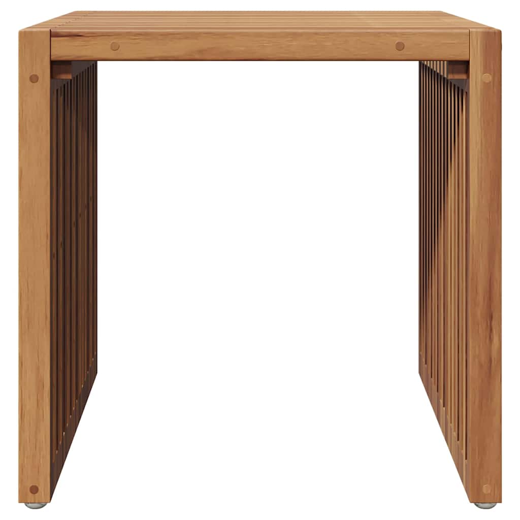 vidaXL Garten-Beistelltisch Braun 45 x 42,5 x 45 cm Massivholz Teak
