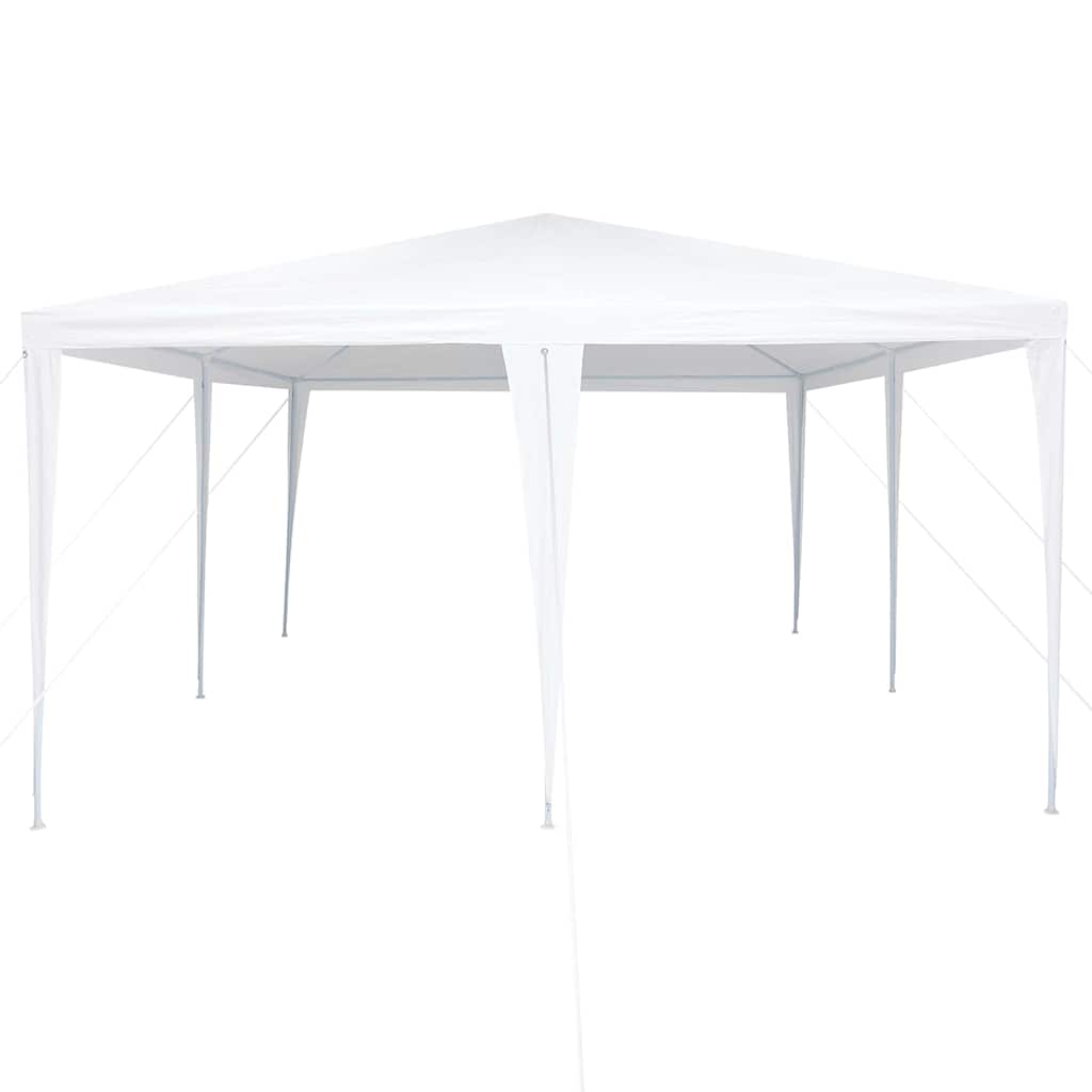 vidaXL Party-Zelt Weiß 400 x 400 x 266 cm Polyethylen und Stahl