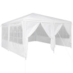 vidaXL Party-Zelt Weiß 400 x 400 x 266 cm Polyethylen