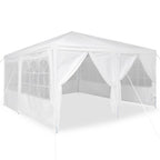 vidaXL Party-Zelt Weiß 400 x 400 x 266 cm Polyethylen