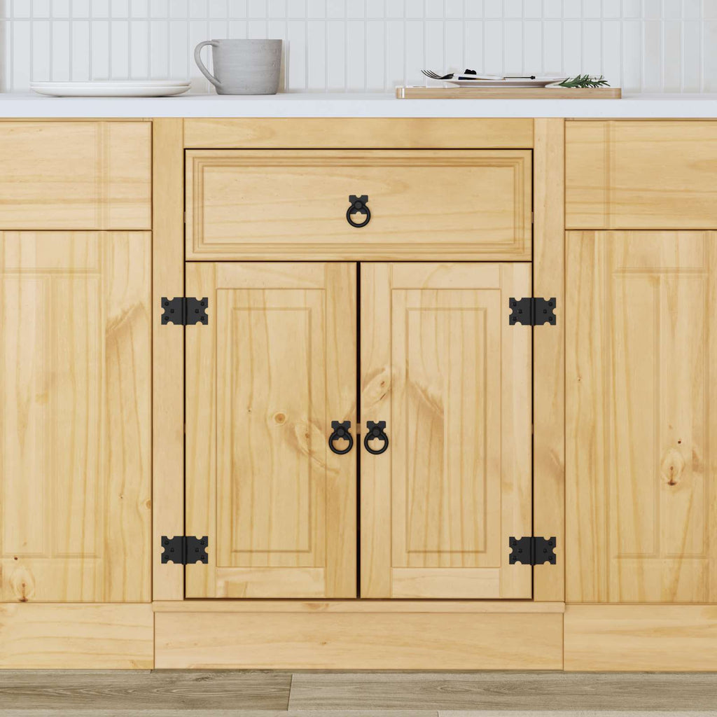 vidaXL Schrank SKI Honigbraun 60 x 46 x 81,5 cm Massives Kiefernholz