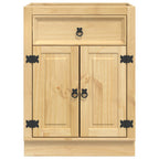 vidaXL Schrank SKI Honigbraun 60 x 46 x 81,5 cm Massives Kiefernholz