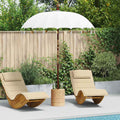 vidaXL Balinesischer Sonnenschirm Creme 190 x 190 x 260 cm