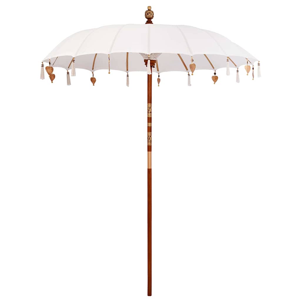 vidaXL Balinesischer Sonnenschirm Creme 190 x 190 x 260 cm