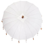 vidaXL Balinesischer Sonnenschirm Creme 190 x 190 x 260 cm