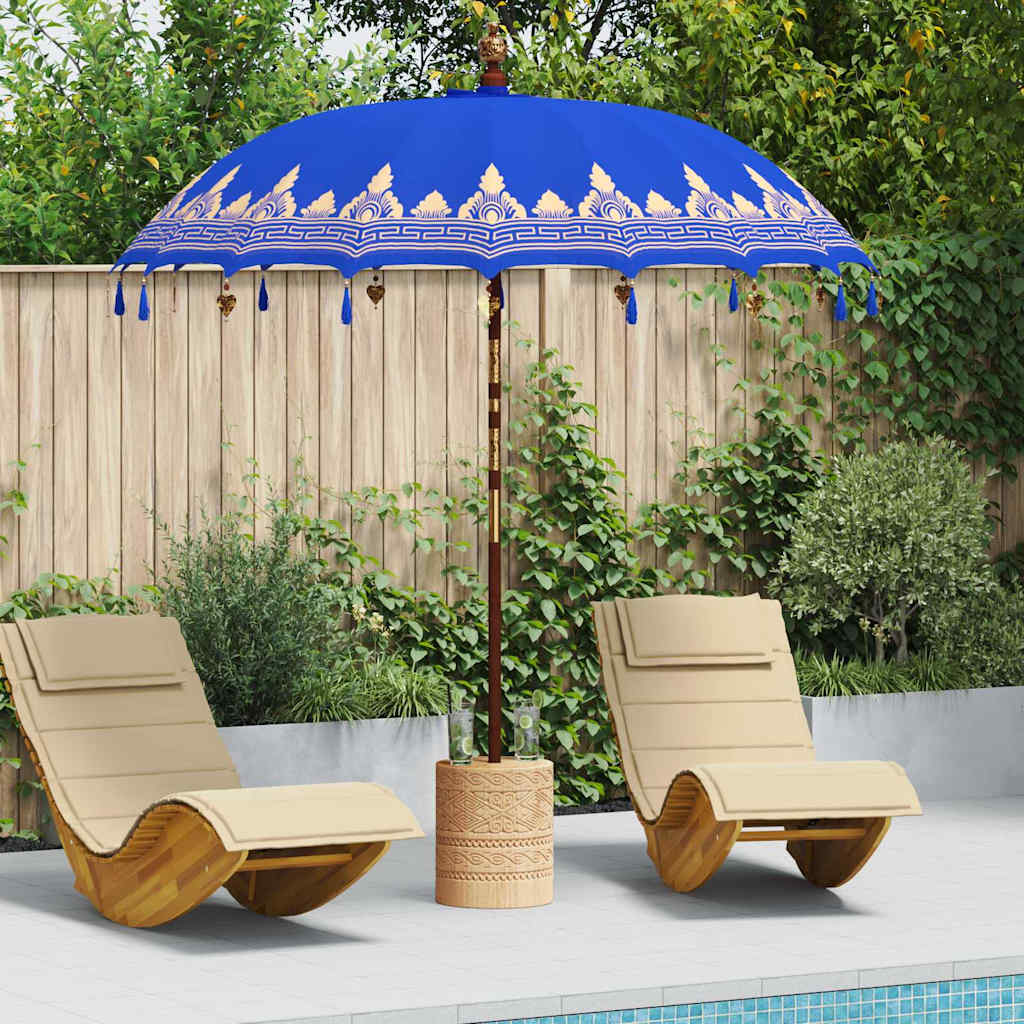 vidaXL Balinesischer Sonnenschirm Creme 190 x 190 x 260 cm