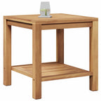 vidaXL Couchtisch mit Speicher Braun 45 x 45 x 45 cm Massivholz Teak