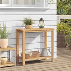 vidaXL Konsolentisch Braun 80 x 35 x 75 cm Massivholz Teak