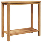 vidaXL Konsolentisch Braun 80 x 35 x 75 cm Massivholz Teak