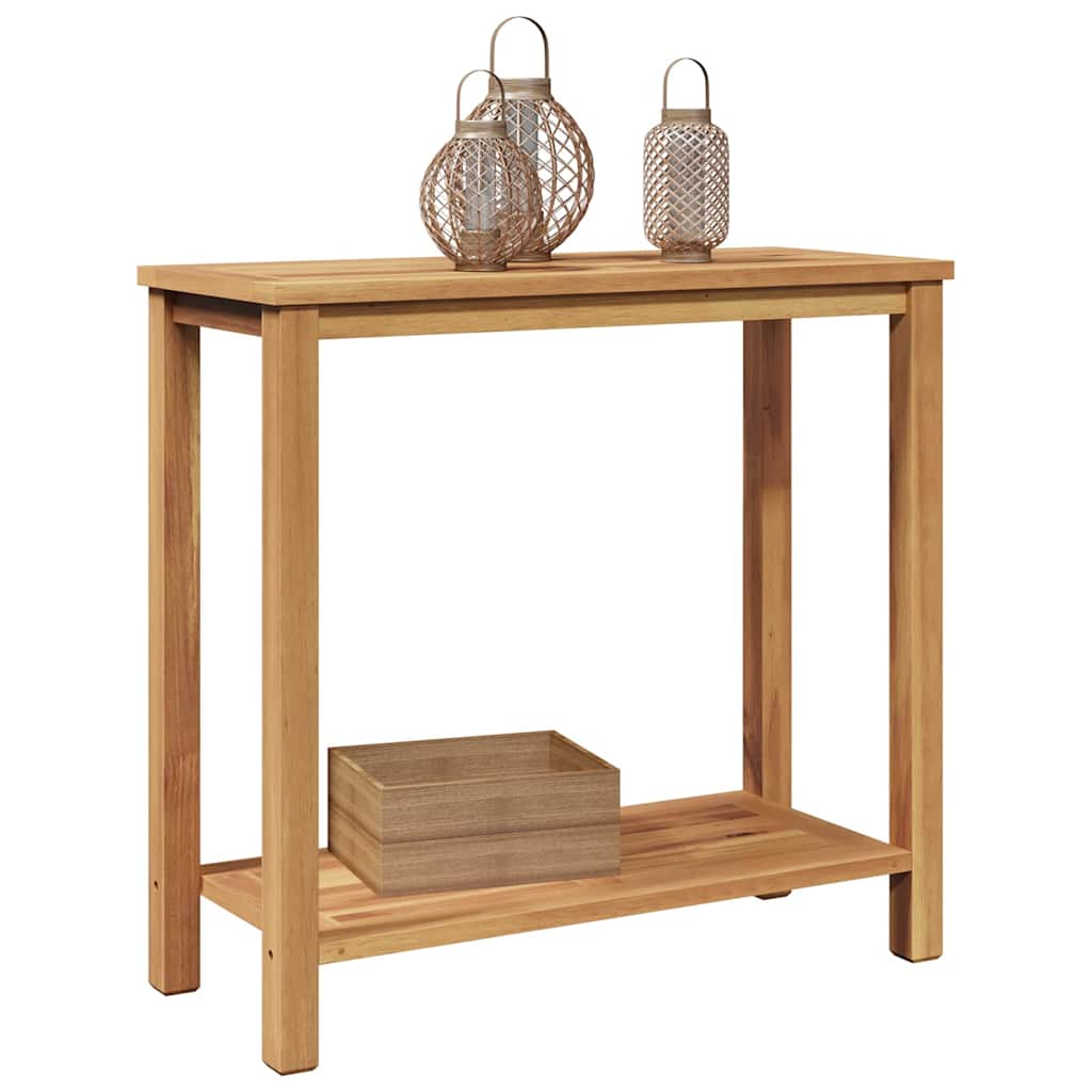 vidaXL Konsolentisch Braun 80 x 35 x 75 cm Massivholz Teak