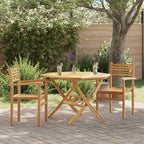 vidaXL Stuhl 2 pcs Braun 56 x 55 x 90,5 cm Massivholz Teak