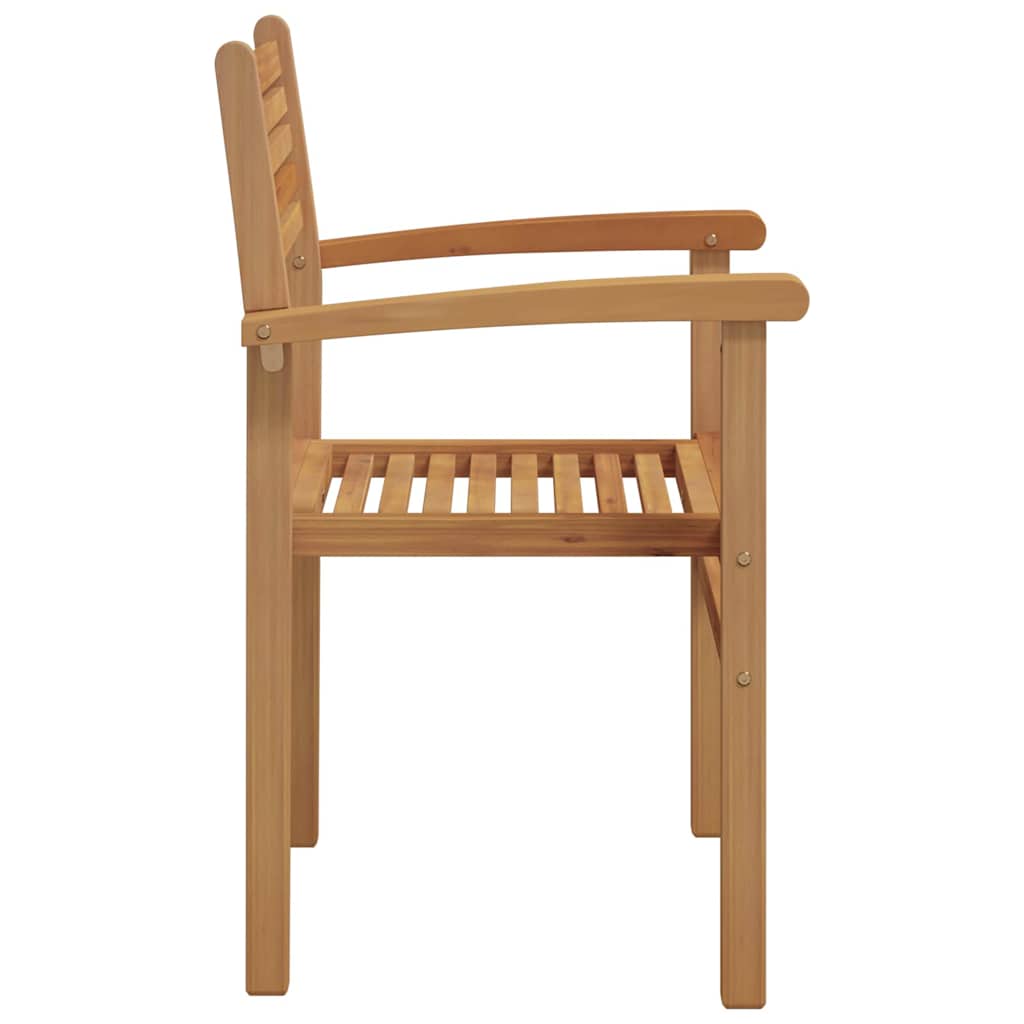 vidaXL Stuhl 4 pcs Braun 56 x 55 x 90,5 cm Massivholz Teak