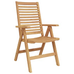 vidaXL Stuhl 2 pcs Braun 64,5 x 52 x 108 cm Massivholz Teak