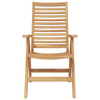 vidaXL Stuhl 2 pcs Braun 64,5 x 52 x 108 cm Massivholz Teak