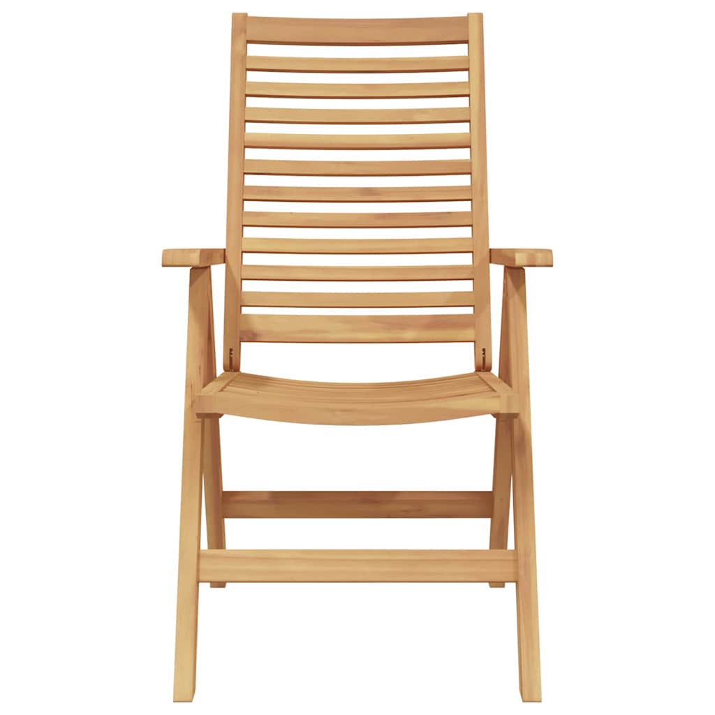 vidaXL Stuhl 2 pcs Braun 64,5 x 52 x 108 cm Massivholz Teak