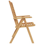 vidaXL Stuhl 2 pcs Braun 64,5 x 52 x 108 cm Massivholz Teak