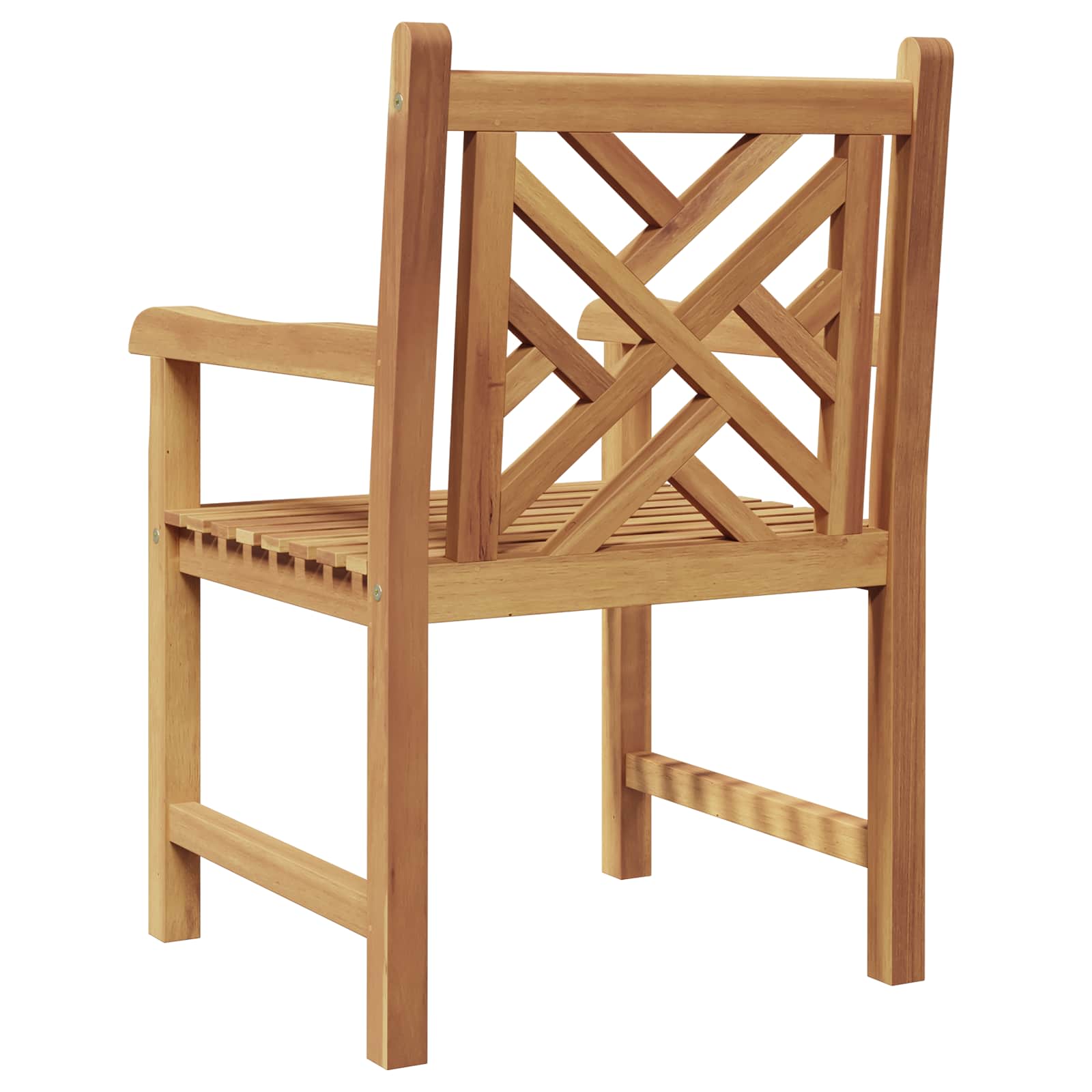 vidaXL Gartenstuhl 2 pcs 60 x 58 x 90 cm Massivholz Teak