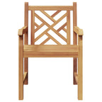 vidaXL Gartenstuhl 2 pcs 60 x 58 x 90 cm Massivholz Teak