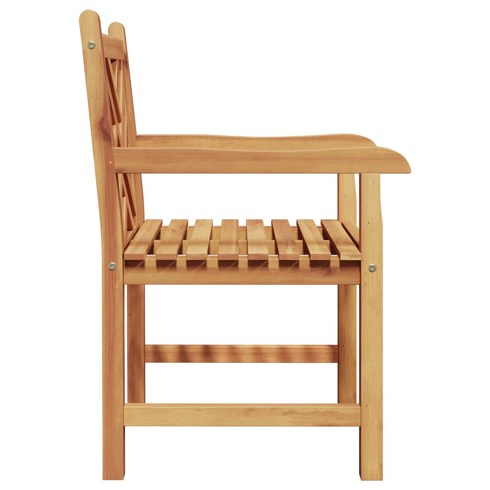 vidaXL Gartenstuhl 2 pcs 60 x 58 x 90 cm Massivholz Teak