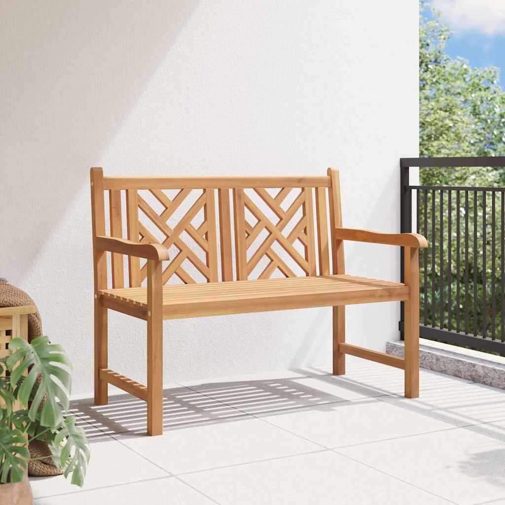 vidaXL Gartenbank 114 x 60 x 90 cm Massivholz Teak