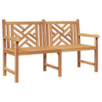 vidaXL Gartenbank 114 x 60 x 90 cm Massivholz Teak