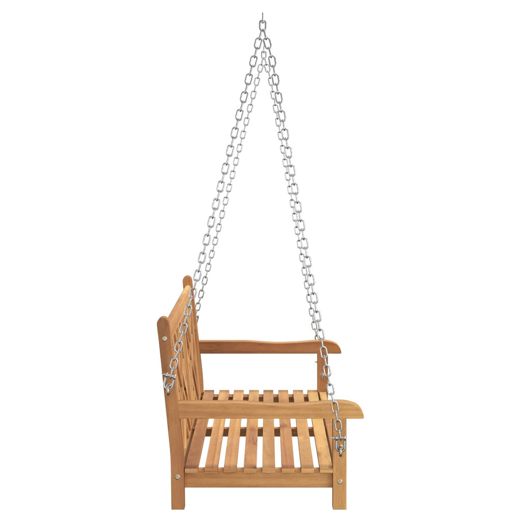 vidaXL Gartenschaukelbank 114 x 60 x 64 cm Massivholz Teak