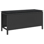 vidaXL Garten Essgruppe Schwarz Poly-Rattan
