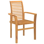 vidaXL Esszimmerstuhl 2 pcs Braun 62 x 55 x 94 cm Massivholz Teak