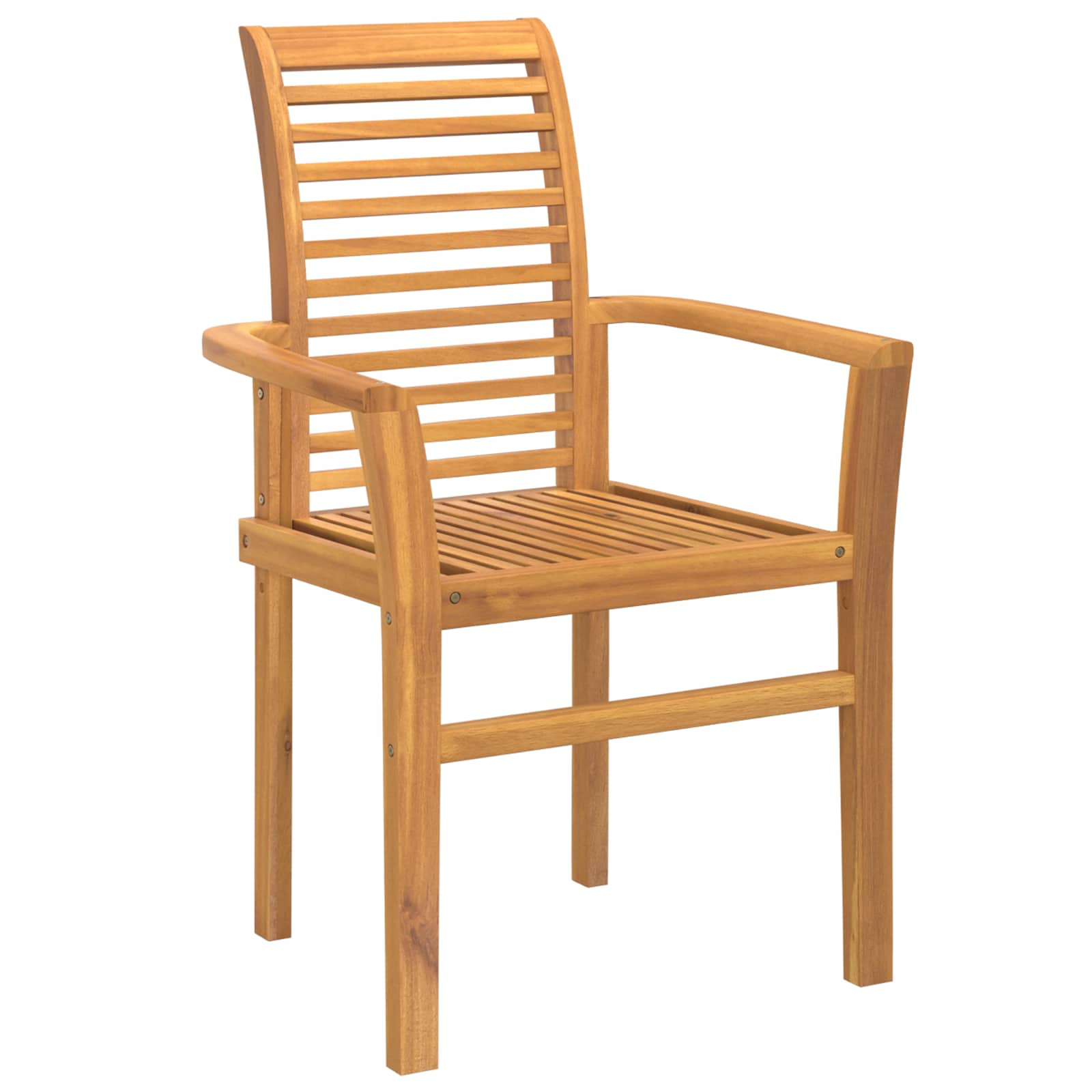 vidaXL Esszimmerstuhl 2 pcs Braun 62 x 55 x 94 cm Massivholz Teak