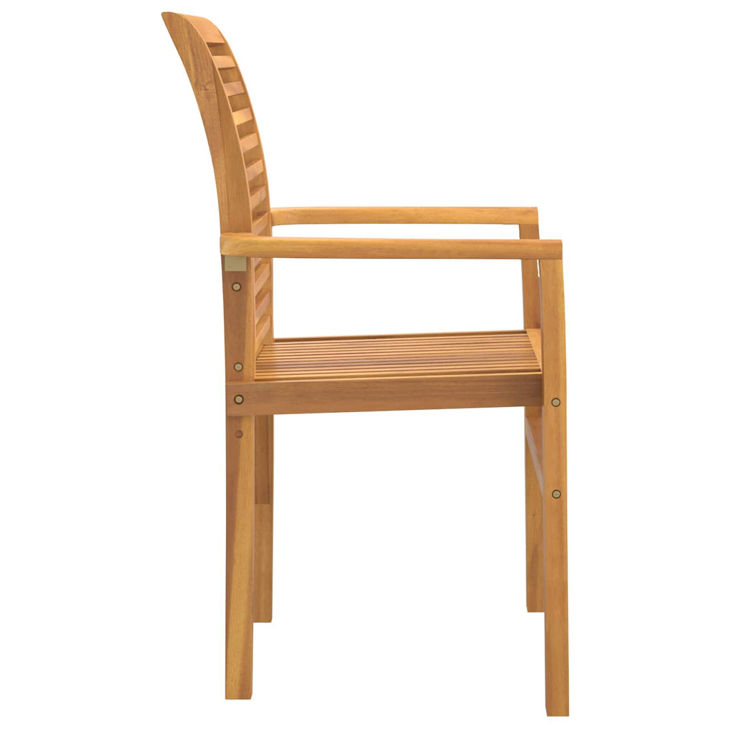 vidaXL Esszimmerstuhl 2 pcs Braun 62 x 55 x 94 cm Massivholz Teak
