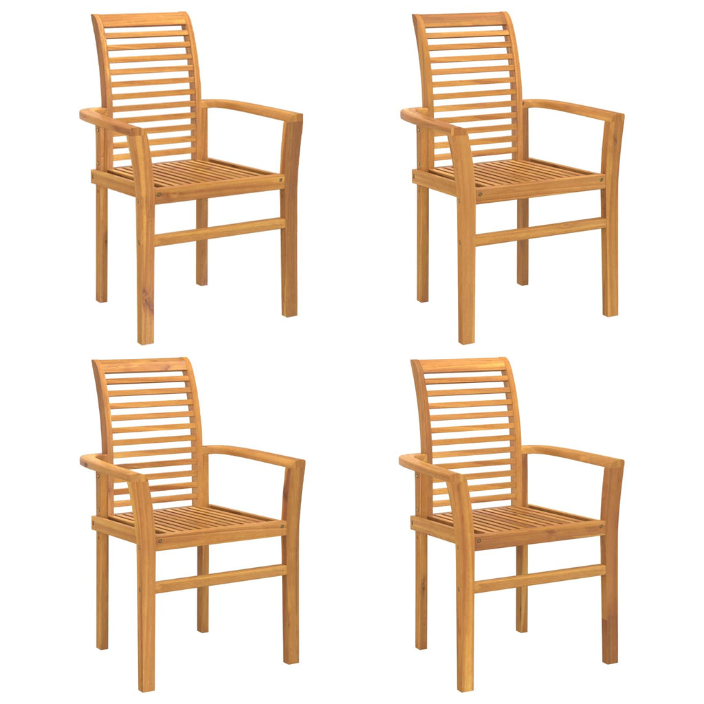 vidaXL Esszimmerstuhl 4 pcs Braun 62 x 55 x 94 cm Massivholz Teak