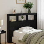 vidaXL Kopfteil Schwarz Eichen-Optik 120 x 17 x 102 cm Holzwerkstoff