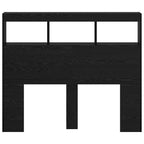 vidaXL Kopfteil Schwarz Eichen-Optik 120 x 17 x 102 cm Holzwerkstoff