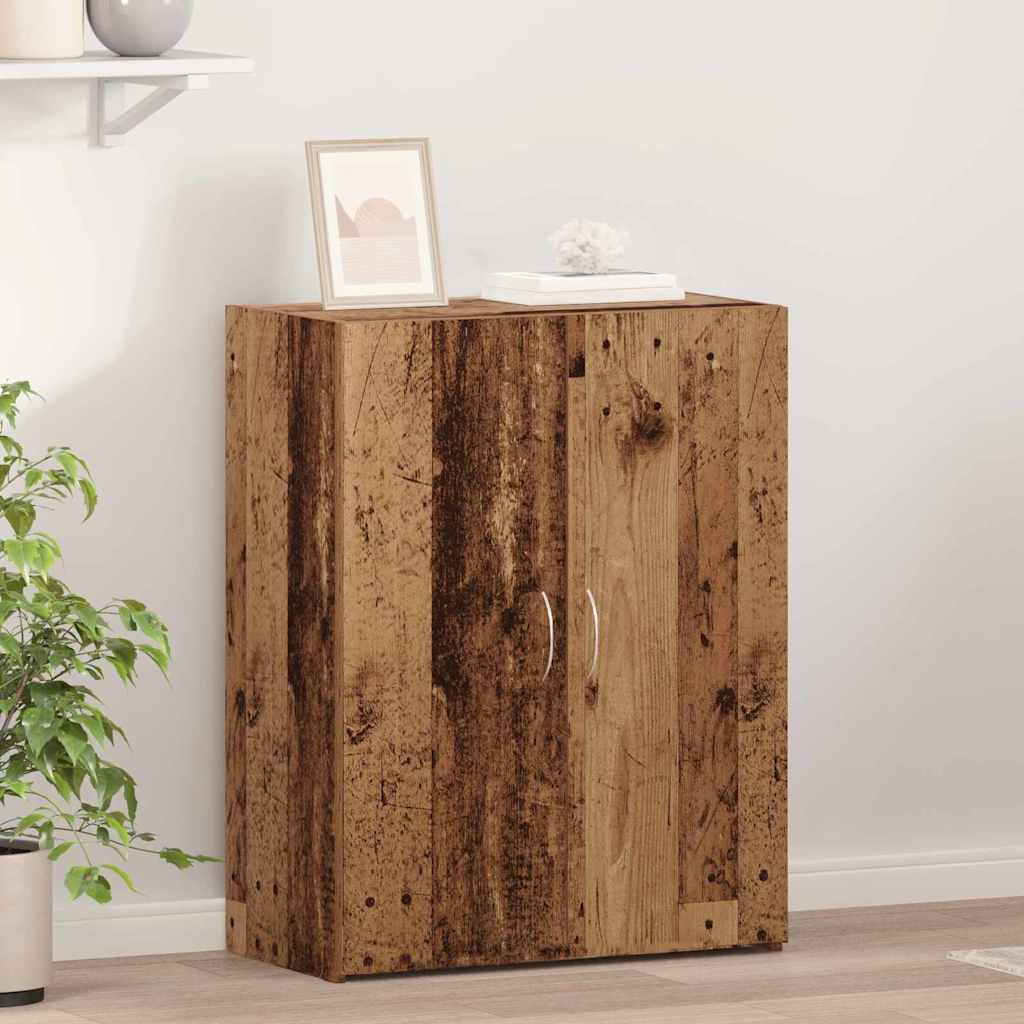 vidaXL Büroschrank mit Regal Schwarz Eichen-Optik 70 x 32 x 77.5 cm