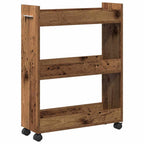 vidaXL Schrank Mit Rad Altholz 60 x 22 x 79 cm