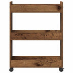 vidaXL Schrank Mit Rad Altholz 60 x 22 x 79 cm