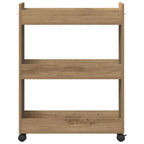vidaXL Schrank Mit Rad Artisan-Eiche 60 x 22 x 79 cm