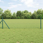 vidaXL Hexagonzaun Grün 0,4 x 10 m PVC