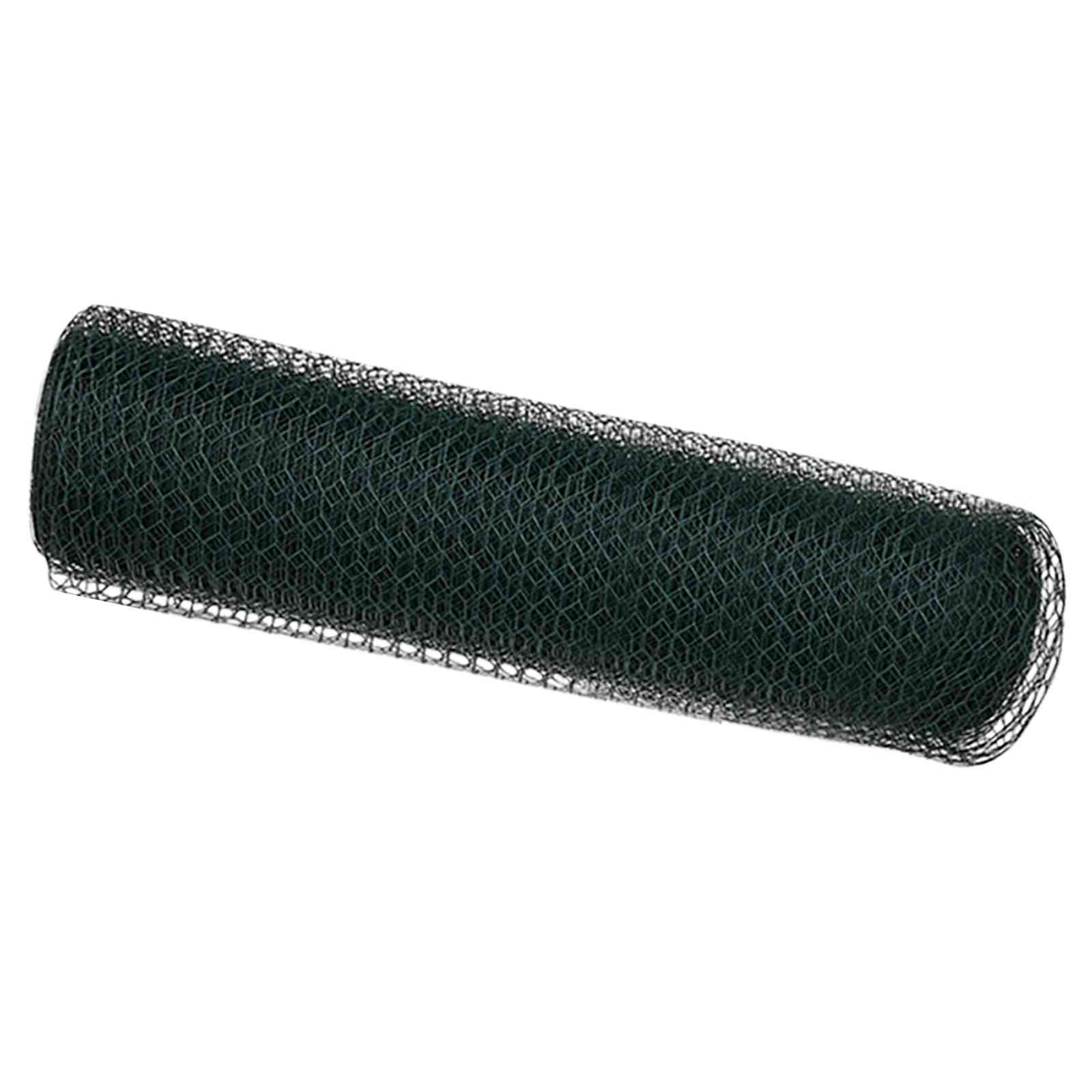vidaXL Hexagonzaun Grün 0,4 x 10 m Stahl