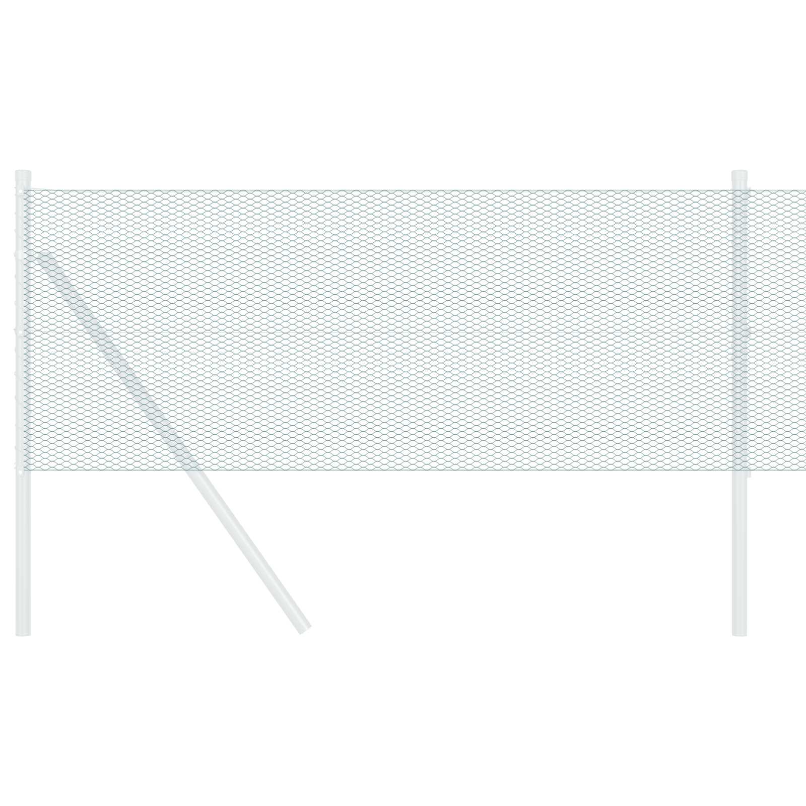 vidaXL Hexagonzaun Grün 0,4 x 10 m Stahl