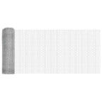 vidaXL Hexagonzaun Silber 0,4 x 10 m Verzinkter Stahl