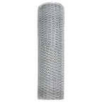 vidaXL Hexagonzaun Silber 0,4 x 10 m Verzinkter Stahl