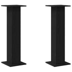 vidaXL Pflanzenständer 2 pcs Schwarz Eichen-Optik 30 x 30 x 95 cm