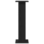 vidaXL Pflanzenständer 2 pcs Schwarz Eichen-Optik 30 x 30 x 95 cm