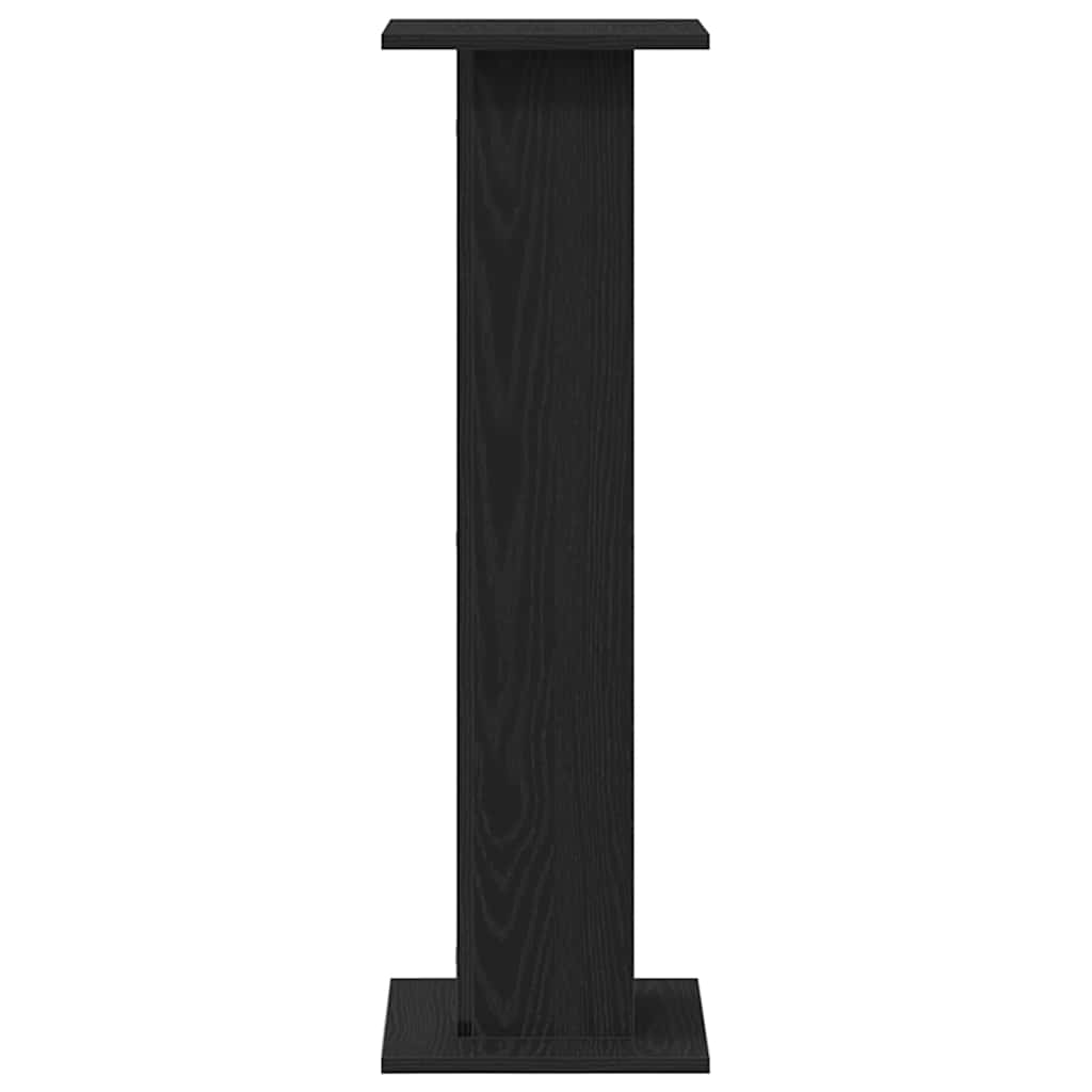 vidaXL Pflanzenständer 2 pcs Schwarz Eichen-Optik 30 x 30 x 95 cm
