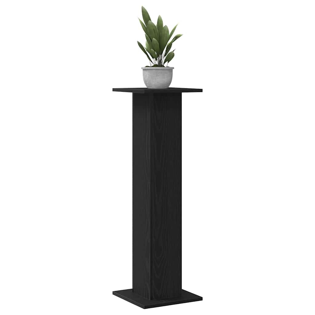 vidaXL Pflanzenständer 2 pcs Schwarz Eichen-Optik 30 x 30 x 95 cm