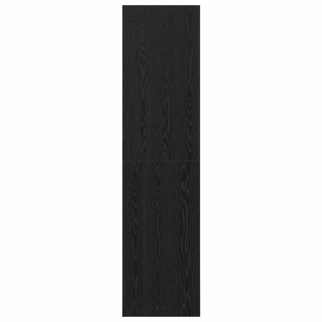 vidaXL Kleiderschrank mit Regal Schwarz Eichen-Optik 100 x 50 x 200 cm