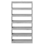 vidaXL Bücherregal Graues Sonoma 100 x 30 x 198 cm Holzwerkstoff