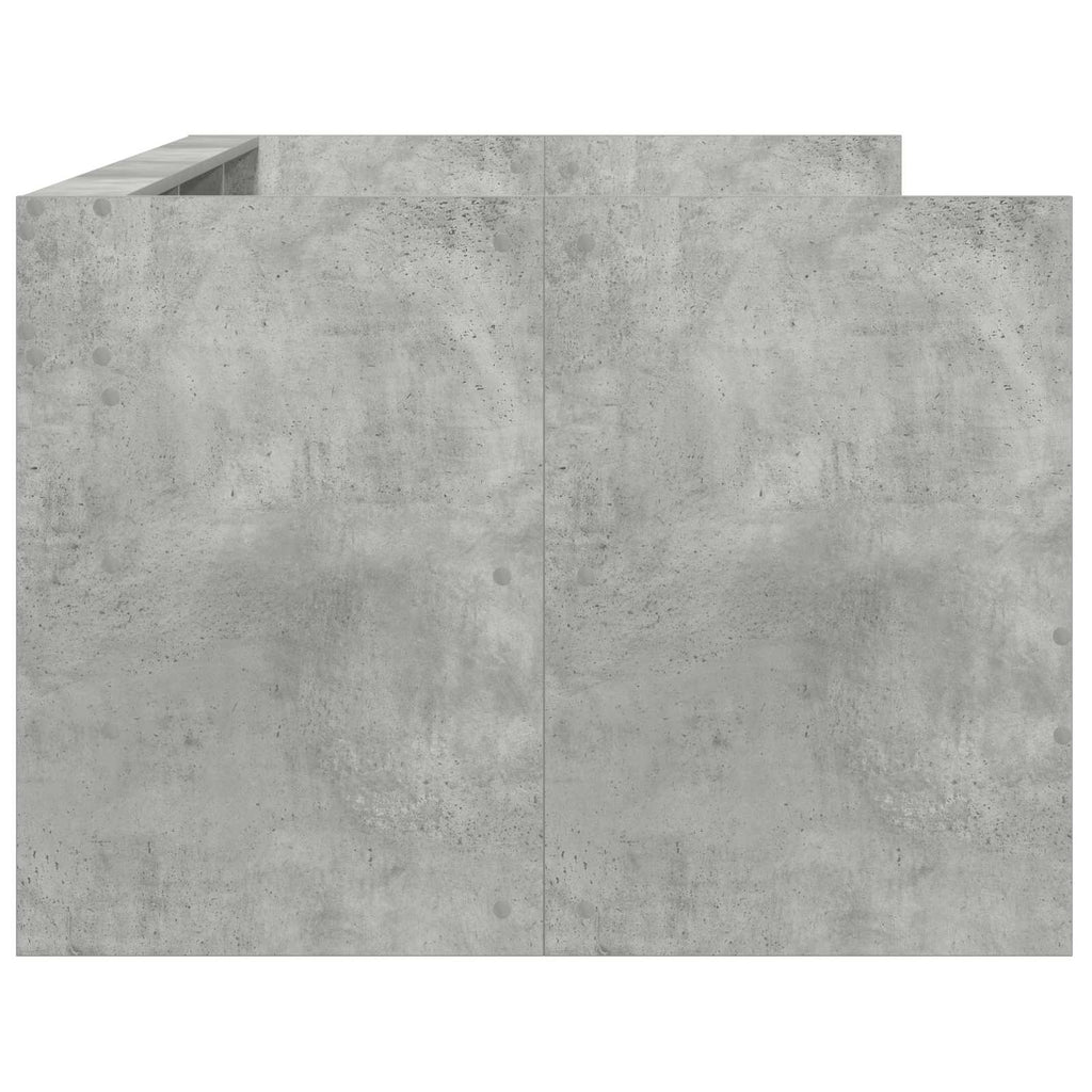 vidaXL Tagesbett mit Schubladen Grau 90 x 200 cm Holzwerkstoff