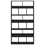 vidaXL Bücherregal 2 pcs Schwarz Eichen-Optik 100 x 33 x 187,5 cm